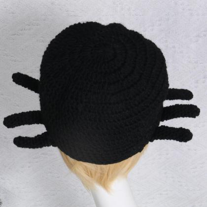 Vintage Women Knitted Beret French Artist Warm..