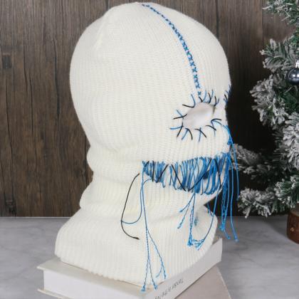 Balaclava Hat Horrid Skull Cap Crocheted Hat For..