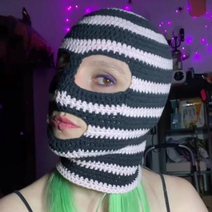 Halloween 3-hole Knitted Full Face Cover Ski Mask,..