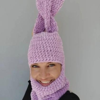 Halloween Balaclava Long Bunny Ears Hat Funny..