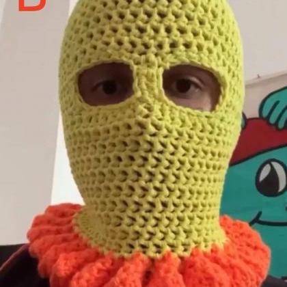 Funny Ski Mask Knitted Creative Neck Gaiter Full..