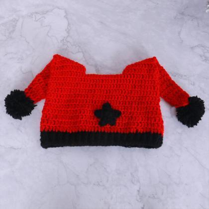 Cute Funny Knitted Star Pattern Hat Women..