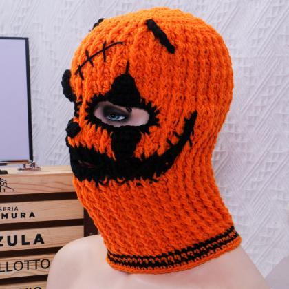 Scary Halloween Balaclava Cap Novelty Knitting..