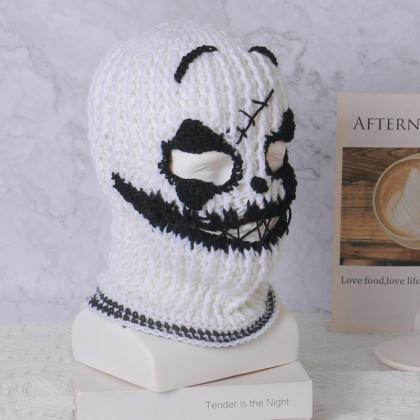 Balaclava Hat For Adult Autumn Winter Knitted Hat..