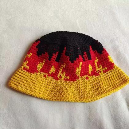 Street Fashion Fisherman Hat Handmade Crochet..