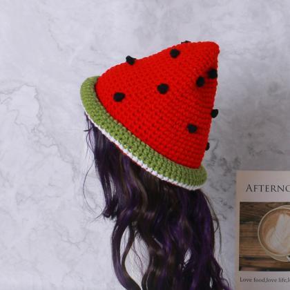 Street Fashion Fisherman Hat Handmade Crochet..