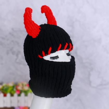 2023 Halloween Unisex Knitted Balaclava Hat..