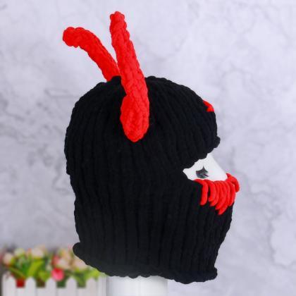 Rabbit Ears Knitted Wool Hats Sweet Girls Keep..
