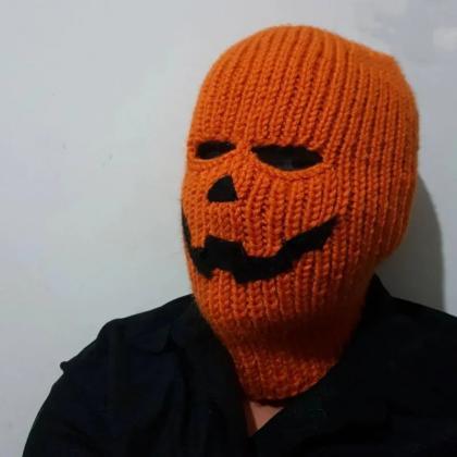 Cute Funny Ski Mask Knitted Creative Robber Hat..