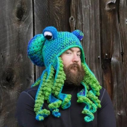 Hat Unisex Cthulhu Style Adult Party Funny Octopus..
