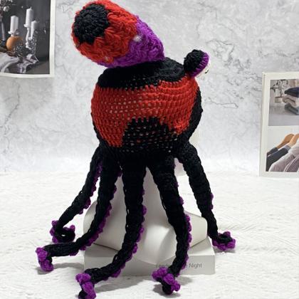 Crochet Octopus Hat Unique Soft Crochet Beanies A..