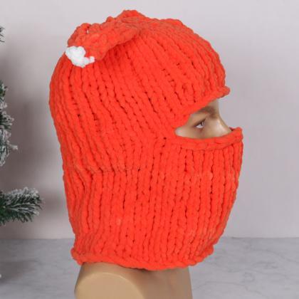 1pc Knitted Hat Women Warm Winter Woolen Cap Cute..