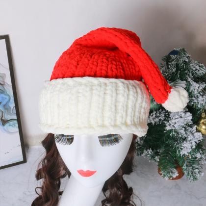 Warm Winter Cap Knitted Woolen Hat Breathable..