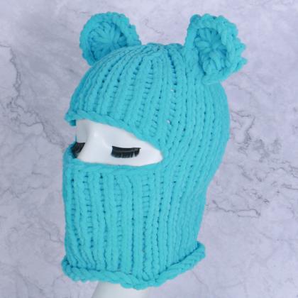 Knitted Full Face Ski Mask Winter Balaclava Face..