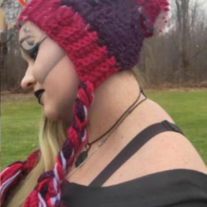 Fashion Women Winter Crochet Hat Scarf Set Girls..