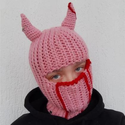 Unisex Knitted Funny Hat Halloween Party..