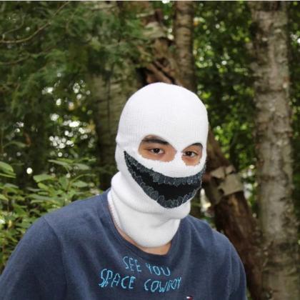 Men Balaclava Mask Hat Winter Warm Windproof Knit..