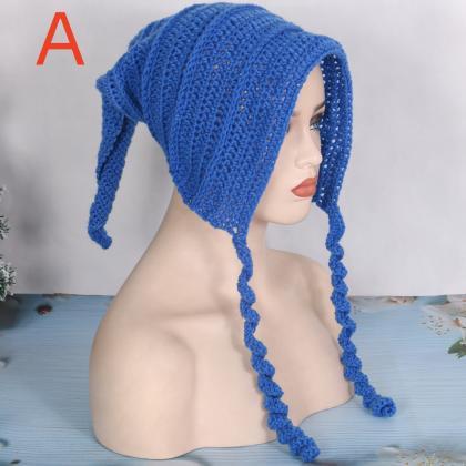 2023 Rabbit Ears Beanies Hat Adult Spring And..