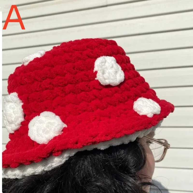 Autumn Winter Bucket Hat Girls Cute Lamb Wool Letter Cloud Fisherman Hat Solid Flat Top Women Hats Outdoor Thick Warm Sun Cap